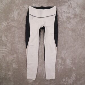 Outdoor Voices Zoom Black White Colorblock Leggings Women's Small Running Yoga